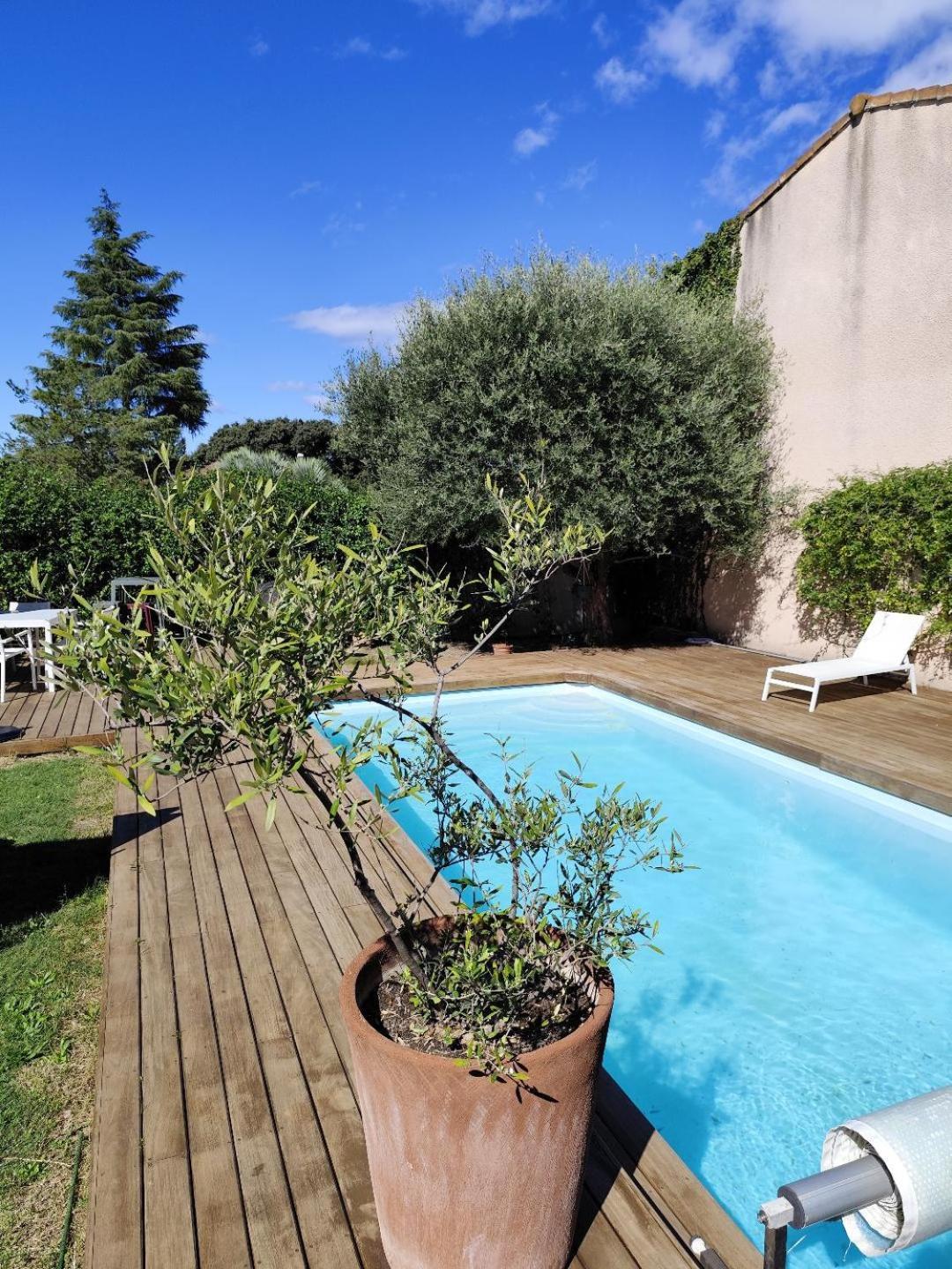 Chambre Studio Independante Au Calme Vue Sur Piscine Teyran Exterior photo